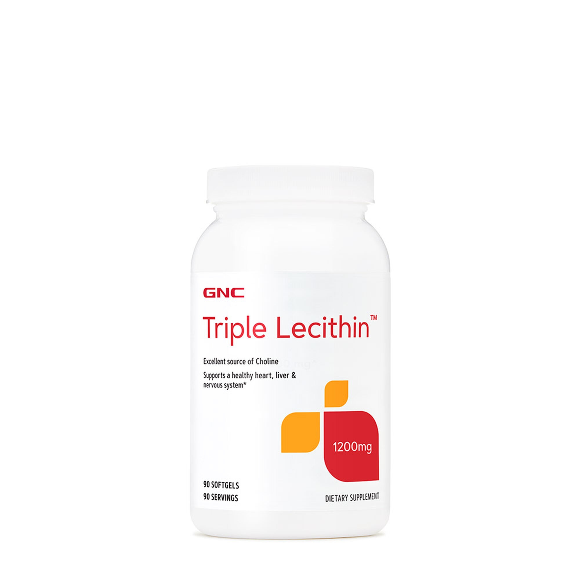 Lecitina Tripla, 1200 mg, 90 capsule, GNC
