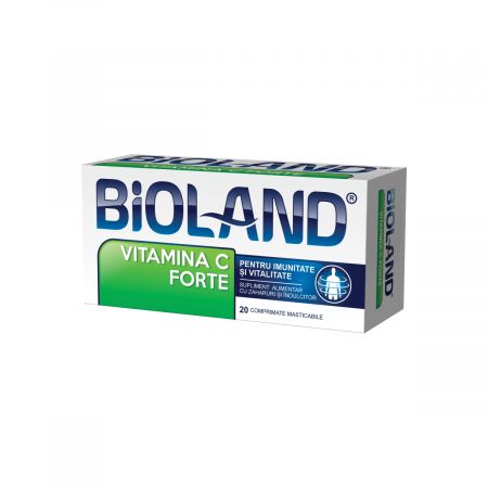 Vitamina C Forte Bioland, 500 mg, 20 comprimate, Biofarm