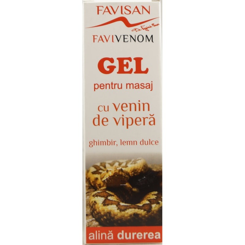 Gel pentru masaj cu venin de vipera Favivenom, 50 ml, Favisan