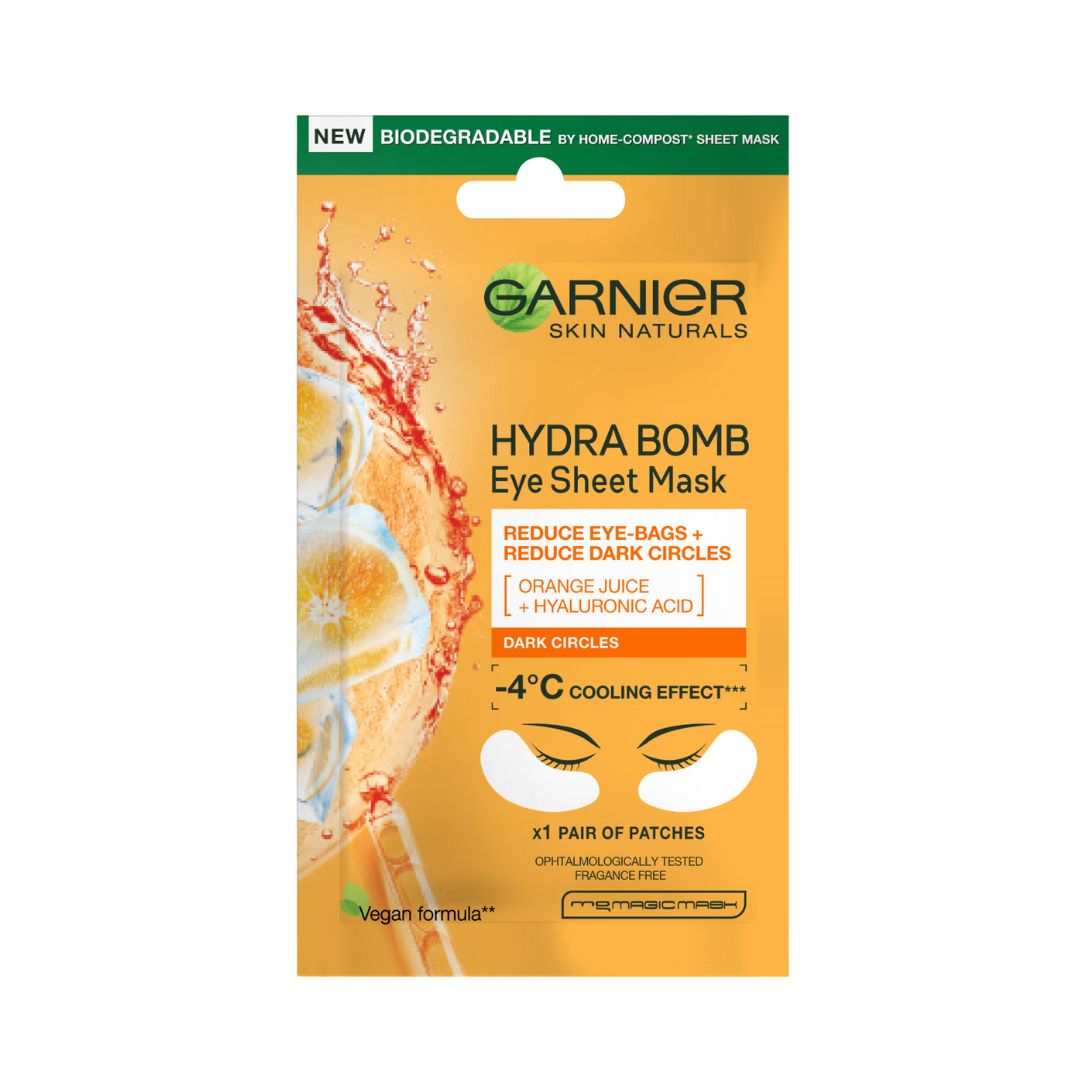 Garnier masca de ochii cu extract de portocale Hydra Bomb, 6 g, Loreal