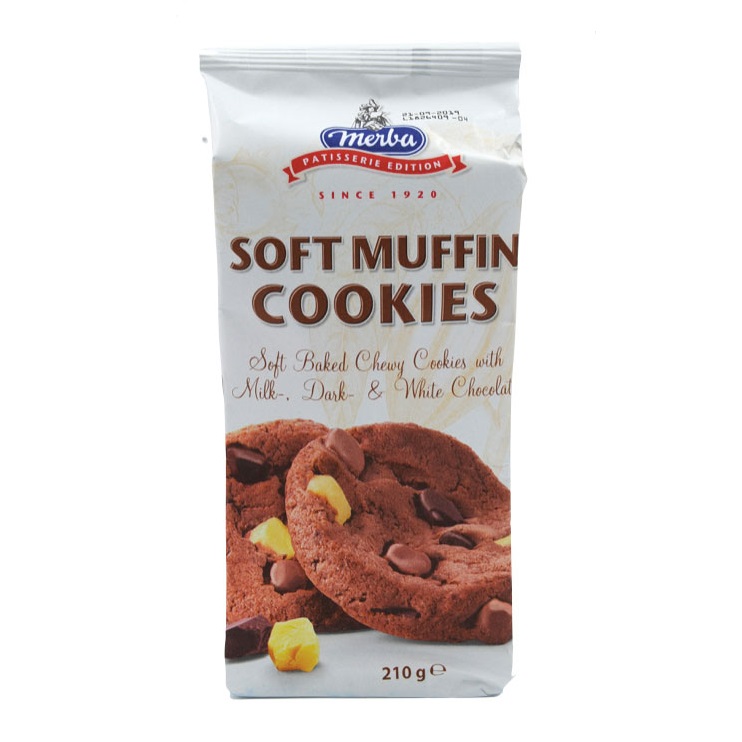 Biscuiti soft Muffin, 210g, Merba