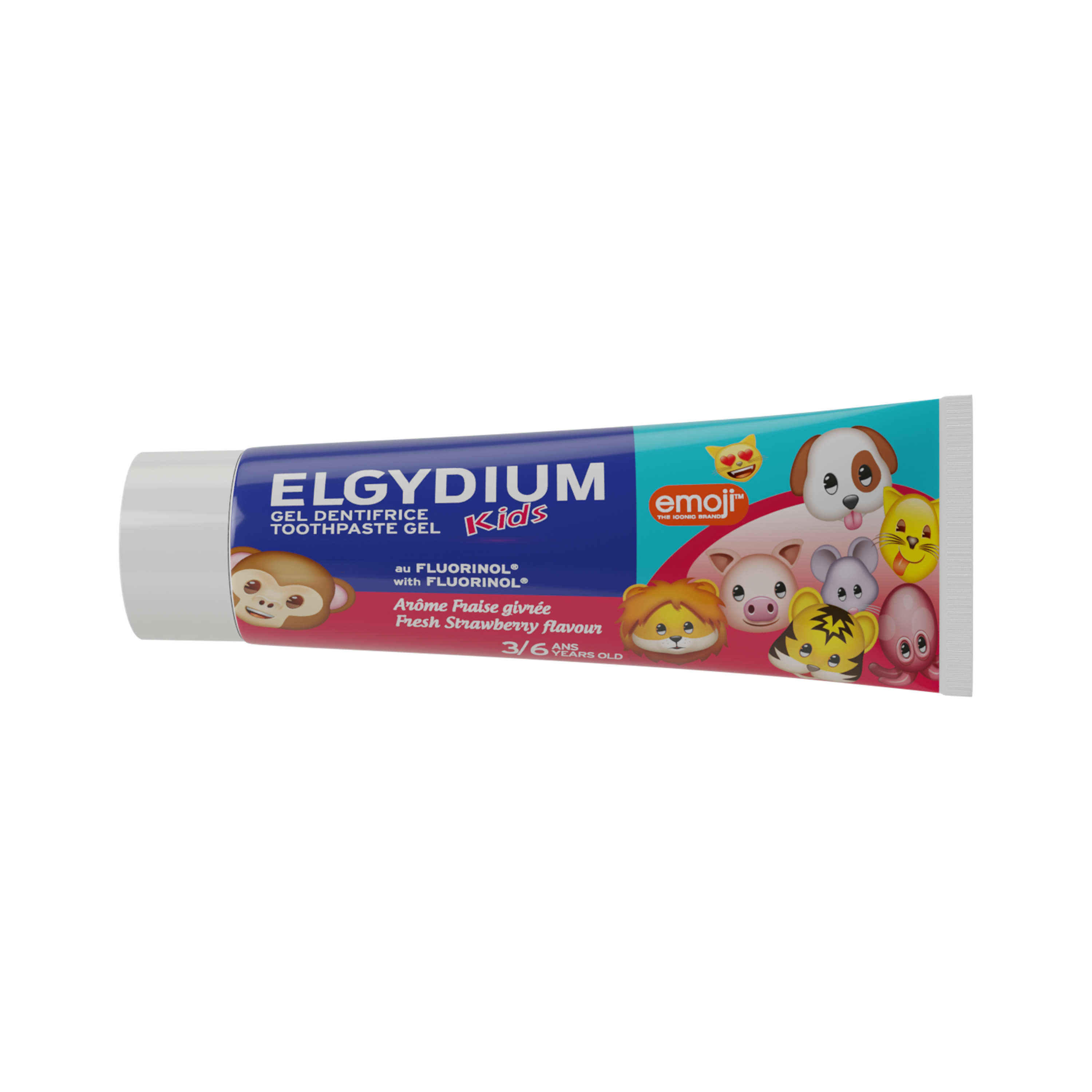 Pasta de dinti cu aroma de capsuni Emoji, 3-6 ani, 50 ml, Elgydium