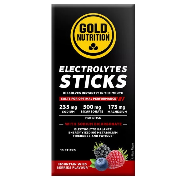 Electroliti cu fructe de padure Electrolytes, 10 plicuri, Gold Nutrition