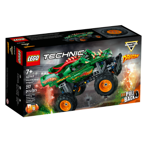 Jam Dragon Lego Technic, 7 ani+, 42149, Lego