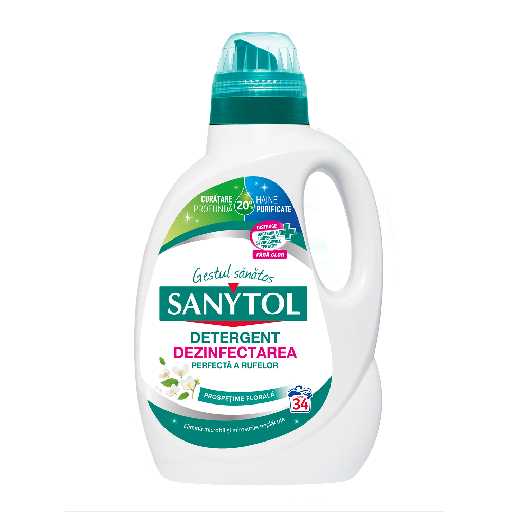 Detergent de haine dezinfectant, 1700 ml, Flori Albe, Sanytol