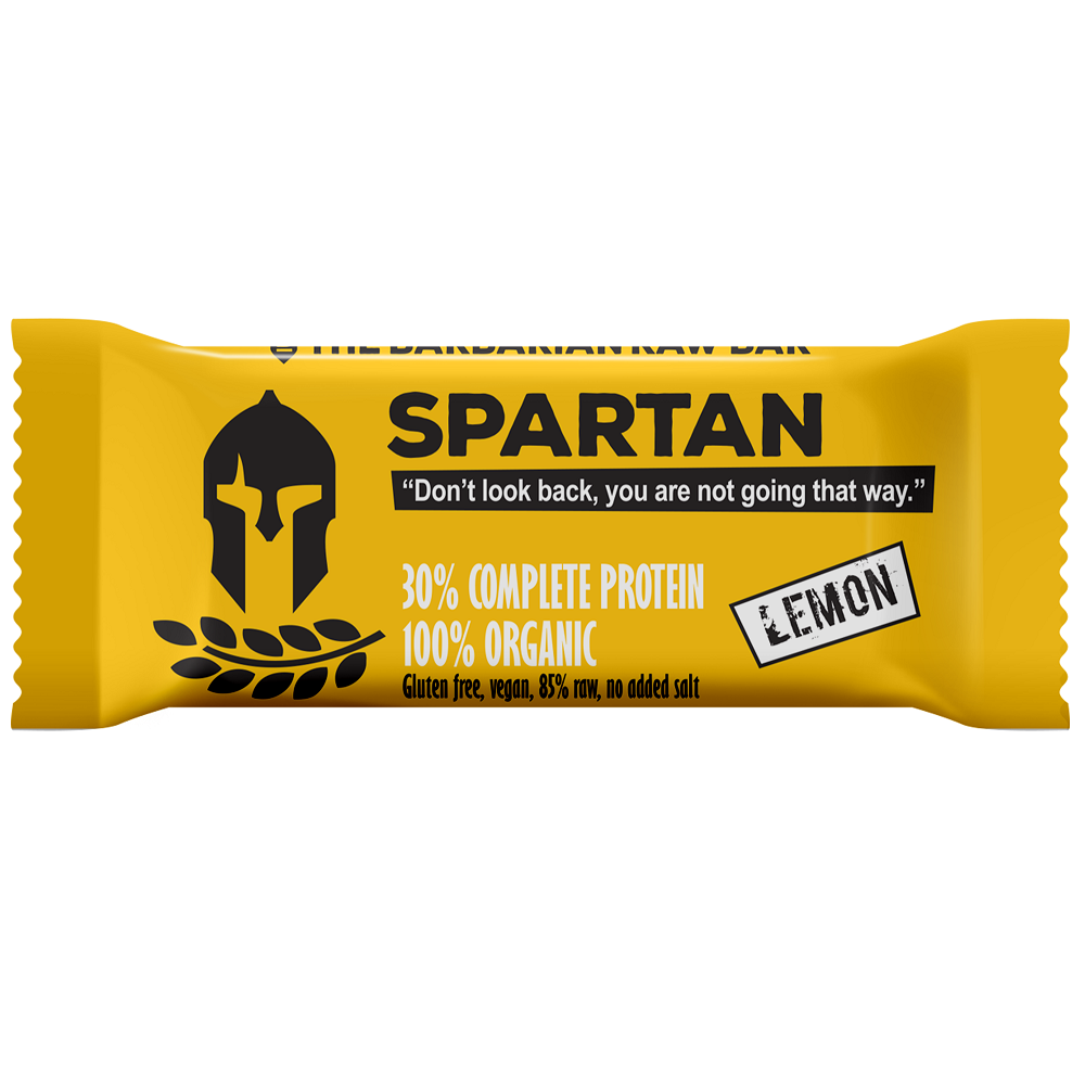 Baton proteic bio cu lamaie Spartan, 50 gr, The Barbarian
