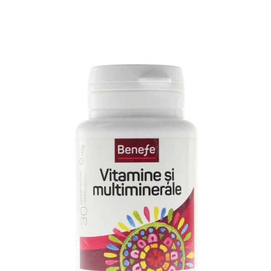Vitamine si multiminerale, 30 comprimate, Benefe