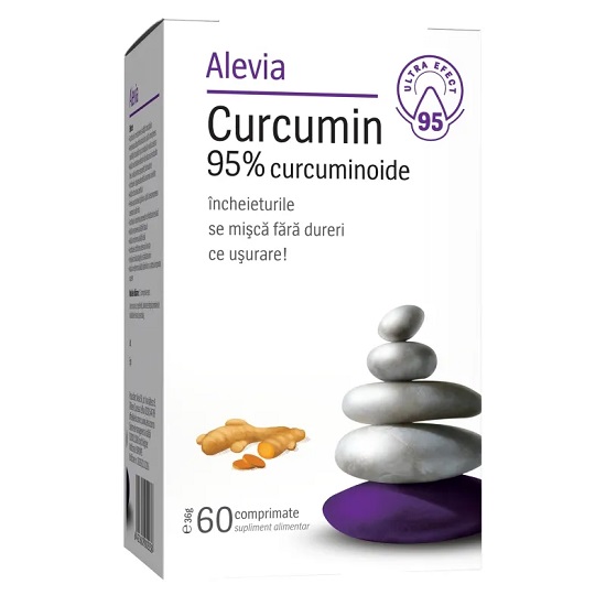 Curcumin 95%, 60 comprimate, Alevia
