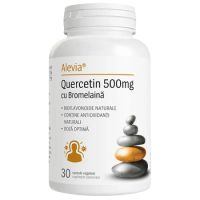 Quercetin 500 mg cu Bromelaina, 30 capsule, Alevia