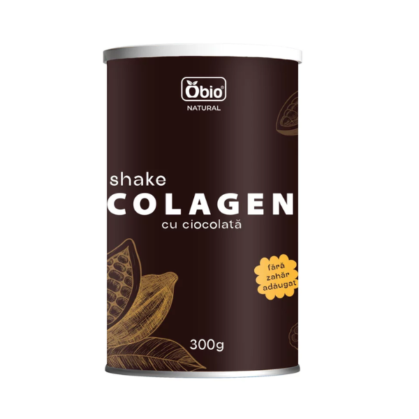 Colagen Shake cu ciocolata, 300 g, Obio