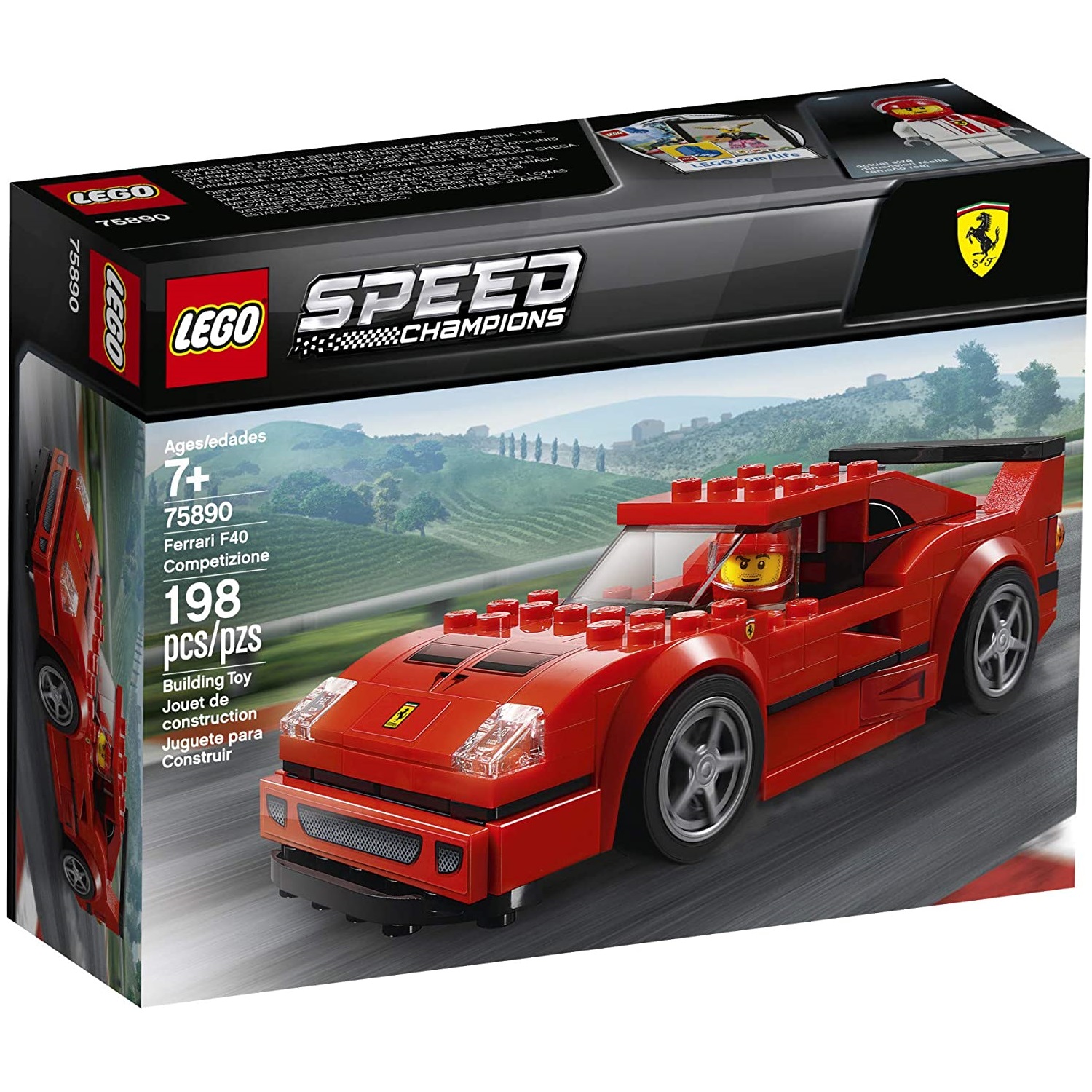 Ferrari F40 Competizione, L75890, Lego Speed Champions