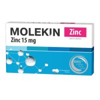Molekin Zinc 15 mg, 30 coprimate, Zdrovit