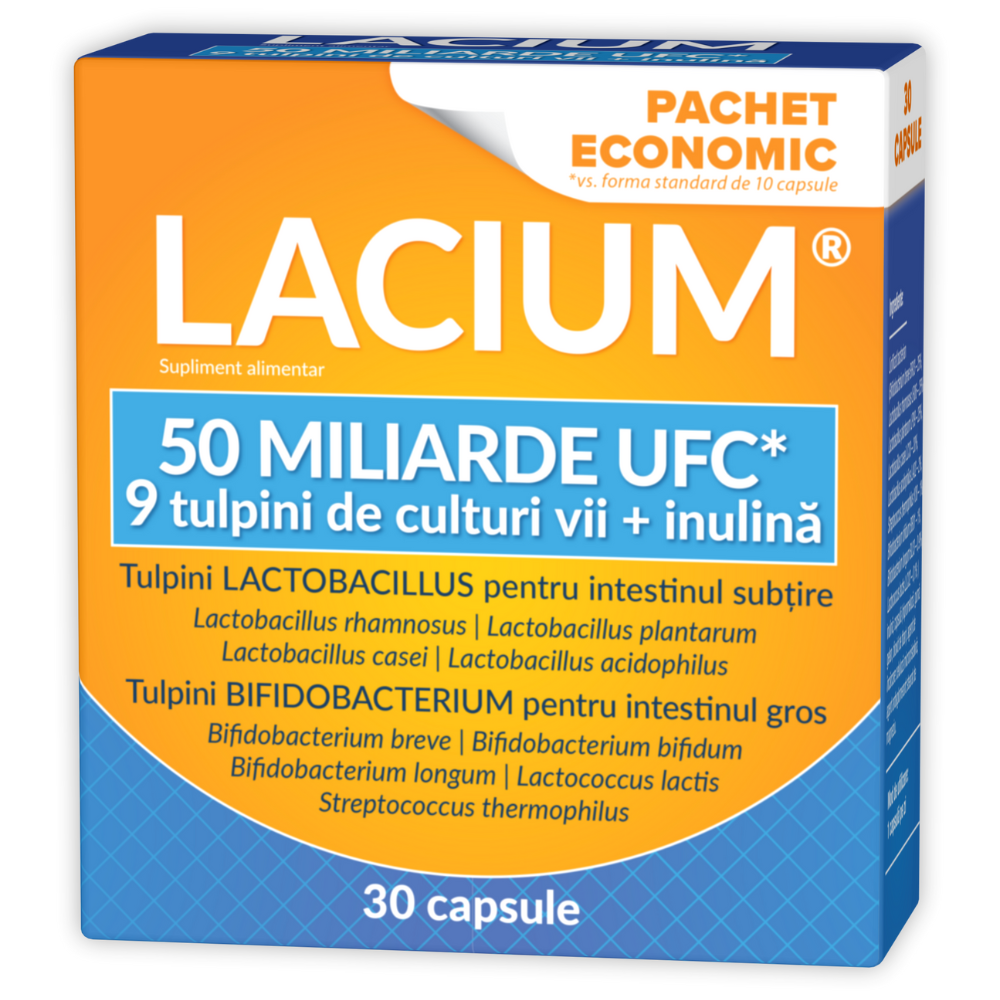 Lacium 50 miliarde UFC, 30 capsule, Zdrovit