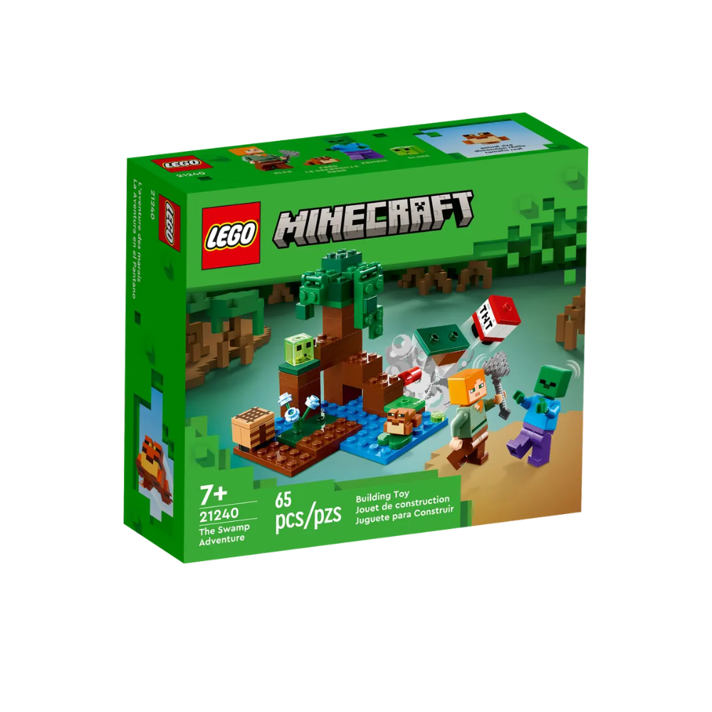 Aventura in mlastina Lego Minecraft, 7 ani+, 21240, Lego