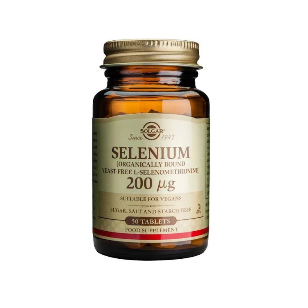 Selenium, 200 µg, 50 tablete, Solgar