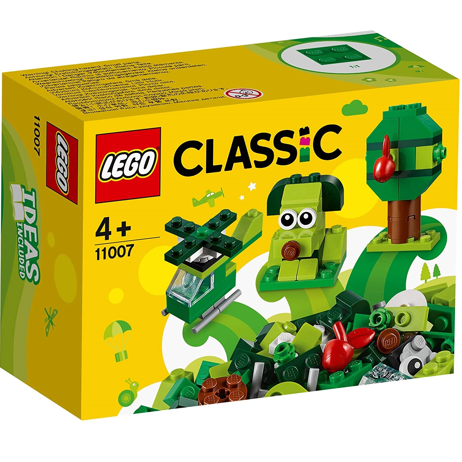 Caramizi creative verzi Lego Classic, +4 ani, 11007, Lego