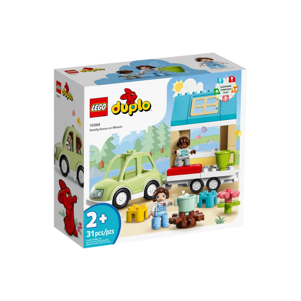 Casa de familie pe roti Lego Duplo, 2 ani+, 10986, Lego