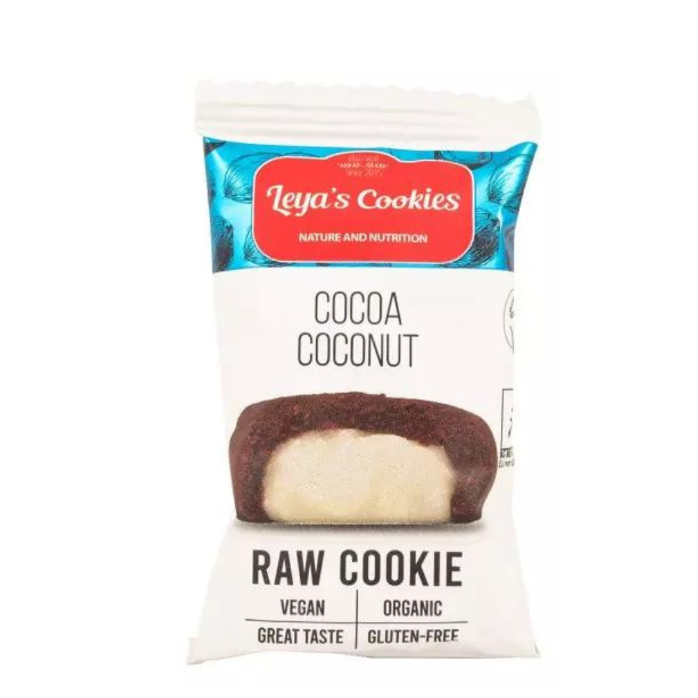 Biscuiti Bio cu cacao si cocos Leya's Cookies