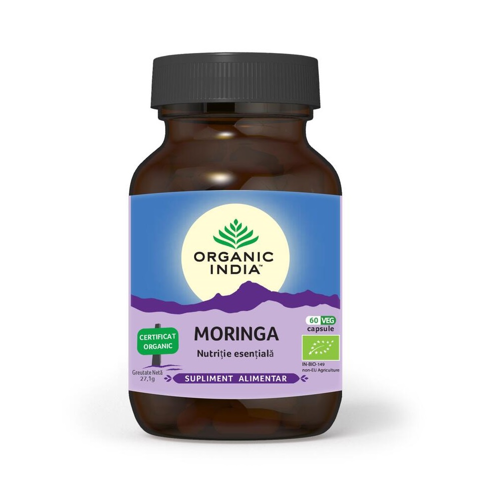 Moringa Bio, 60 capsule, Organic India