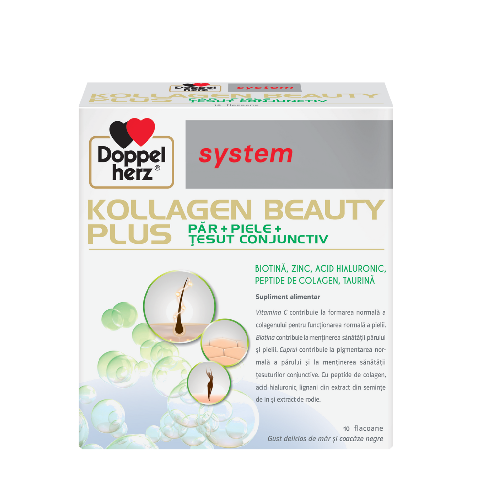 Kollagen Beauty Plus System, 10 Flacoane, Doppelherz