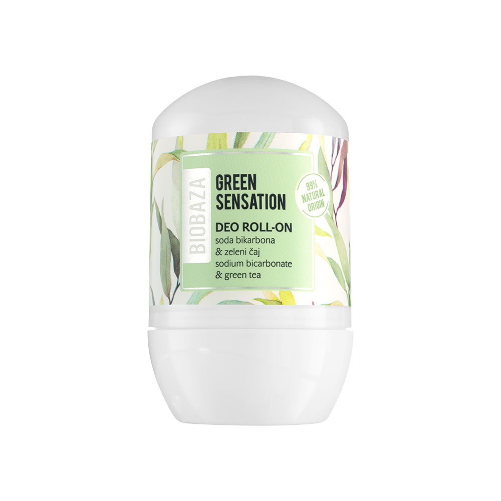 Deodorant natural pe baza de bicarbonat de sodiu Green Sensation, 50 ml, Biobaza