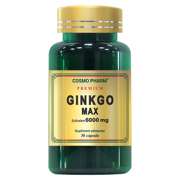Ginkgo Max, 6000 mg, 30 capsule, Cosmopharm