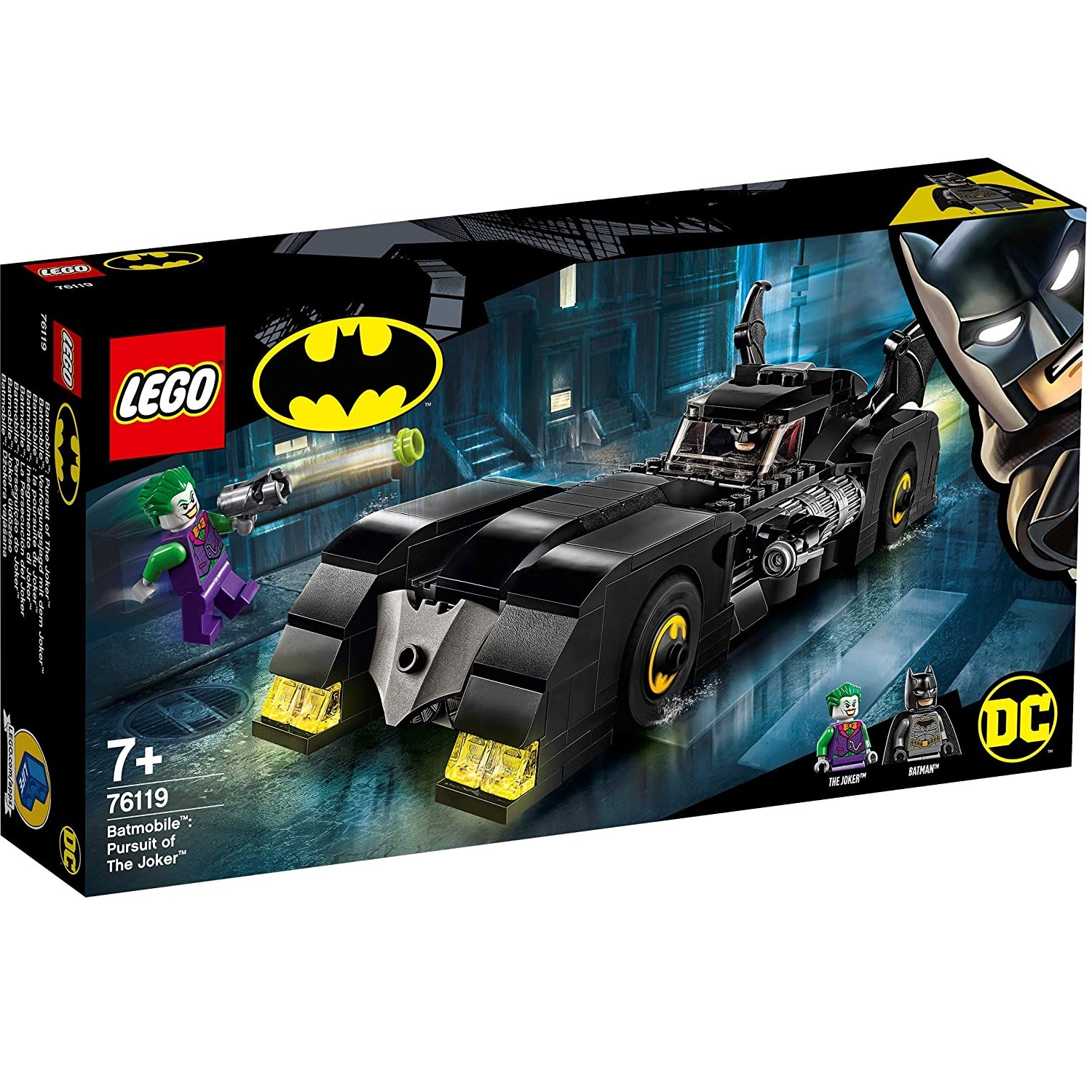Batmobile Urmarirea lui Joker, L76119, Lego Super Heroes