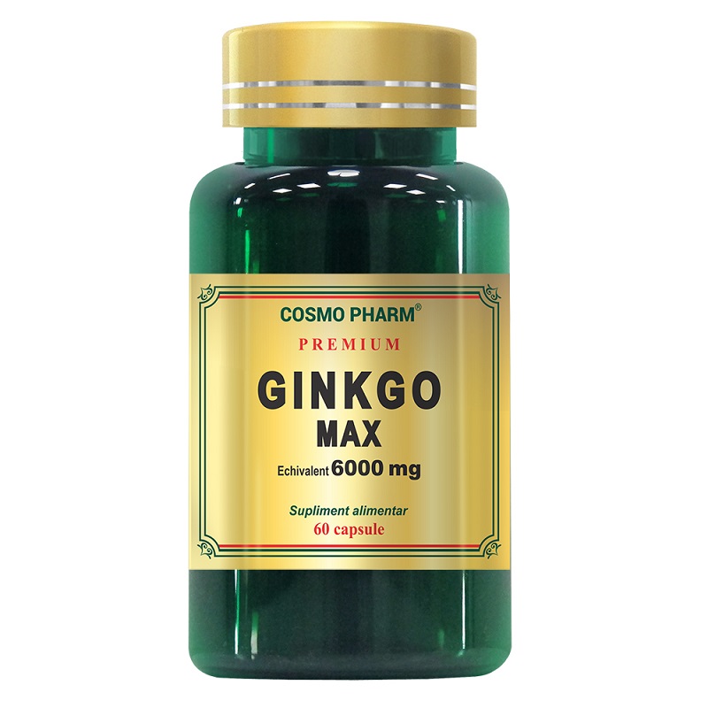Ginkgo Max, 6000mg, 60 capsule, Cosmopharm