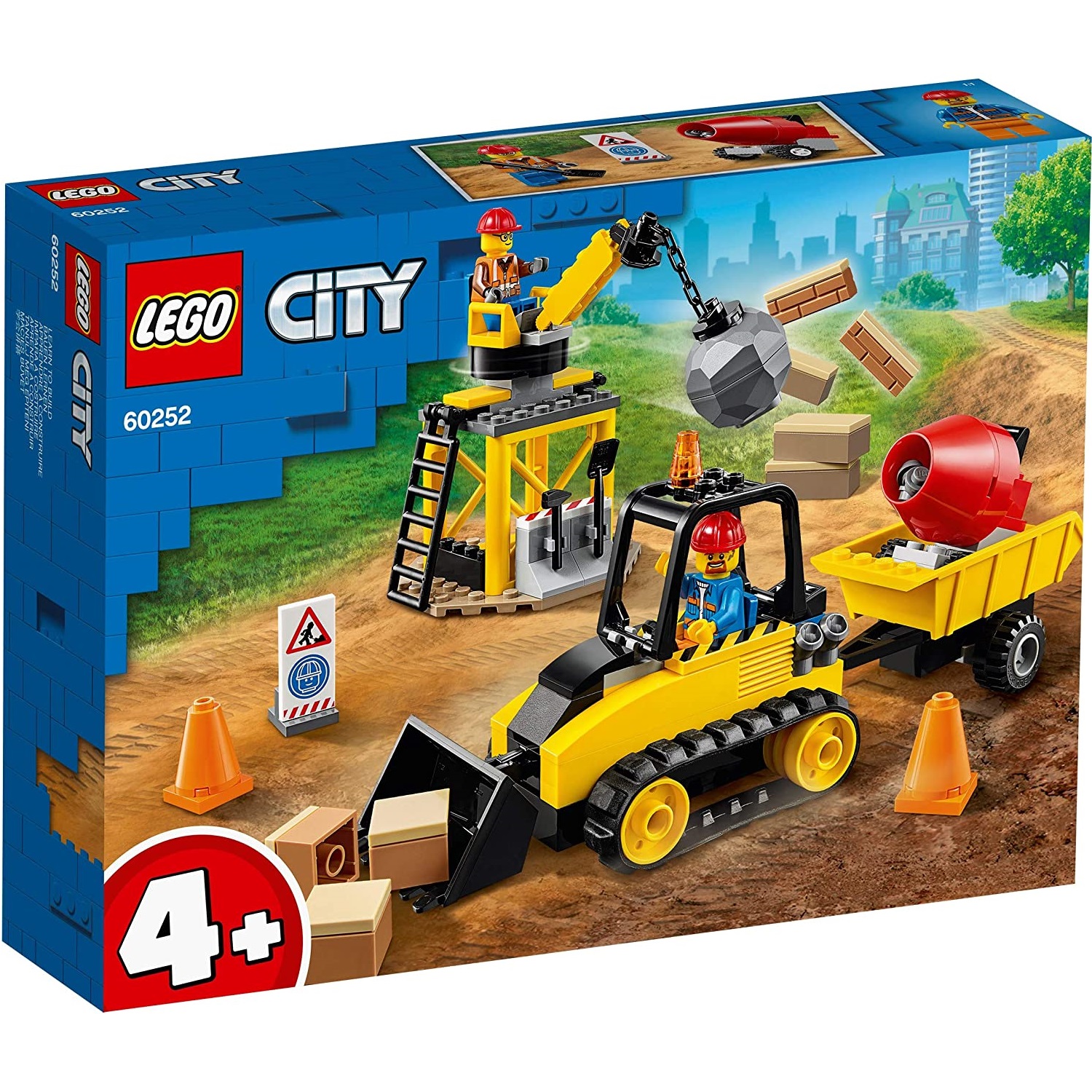 Buldozer pentru constructii Lego City 60252, +4 ani, Lego