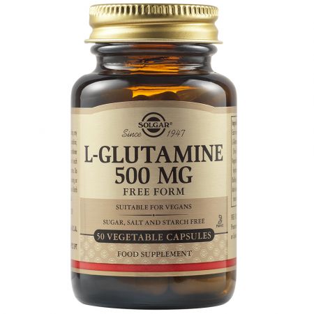 L-Glutamina, 500 mg, 50 capsule, Solgar