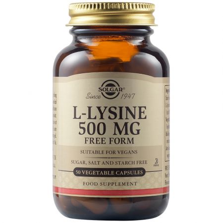 L-Lizina, 500 mg, 50 capsule, Solgar