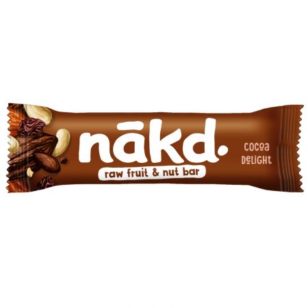 Baton Raw vegan cu cacao Nakd