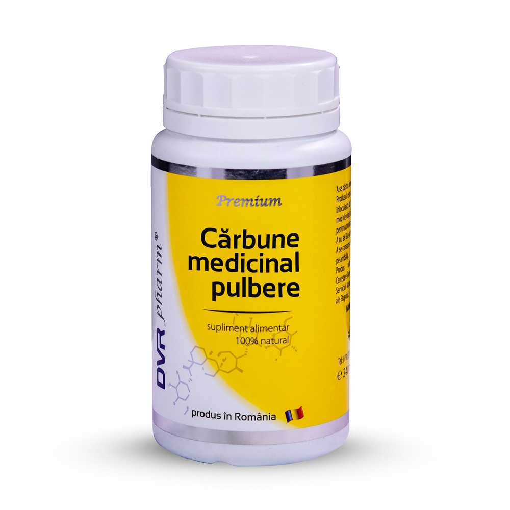 Carbune medicinal pulbere, 200 gr, Dvr Pharm