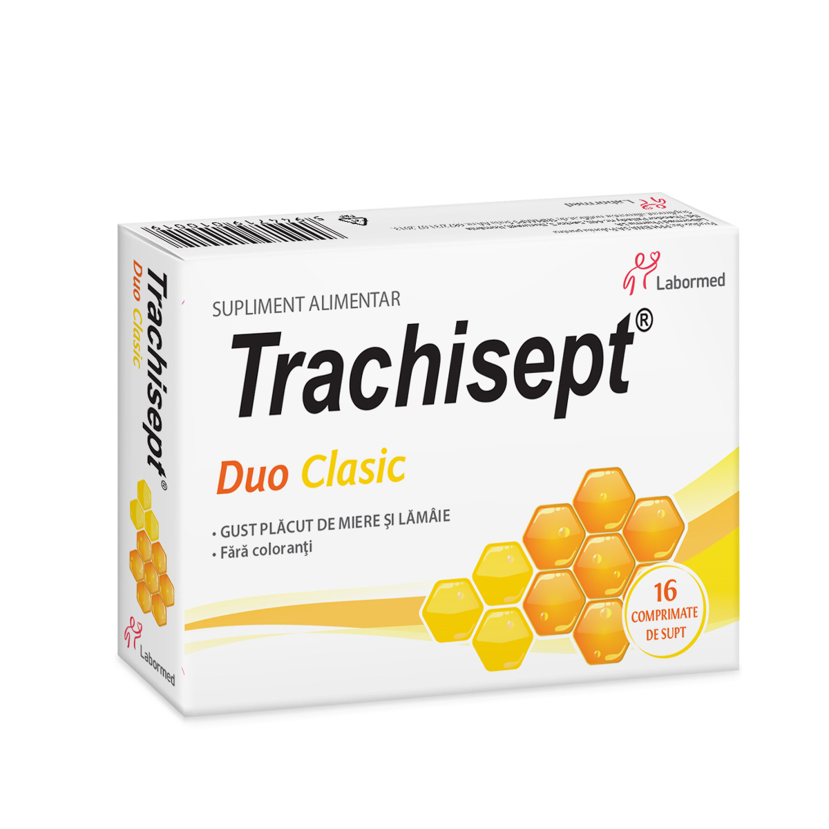 Trachisept Duo Clasic, 16 comprimate pentru supt, Labormed