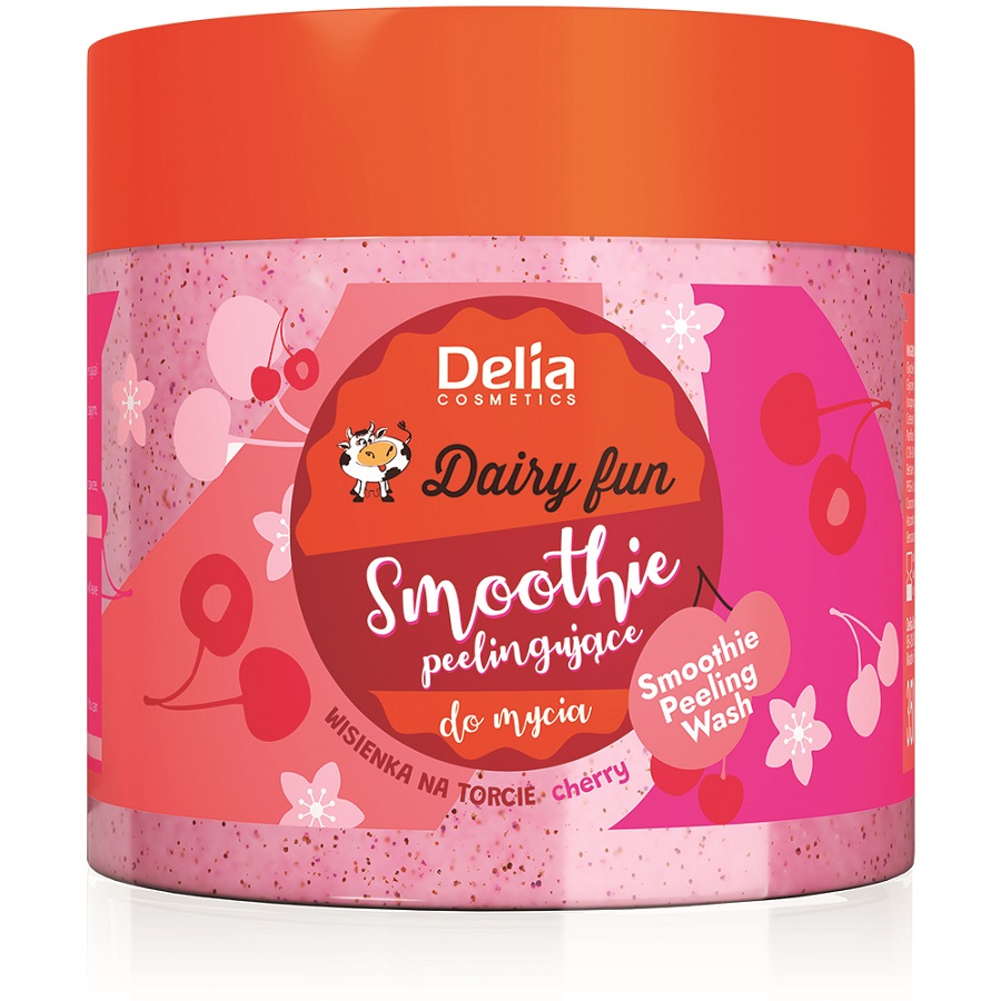Peeling smoothie body wash cu miros de cirese, 350 ml, Delia Cosmetics