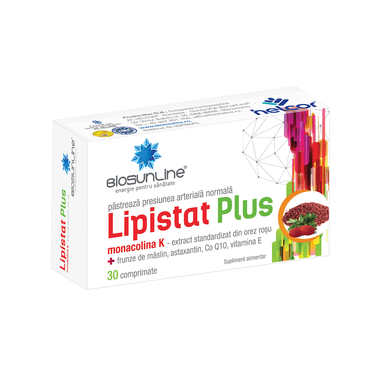 Lipistat Plus, 30 comprimate, Biosunline
