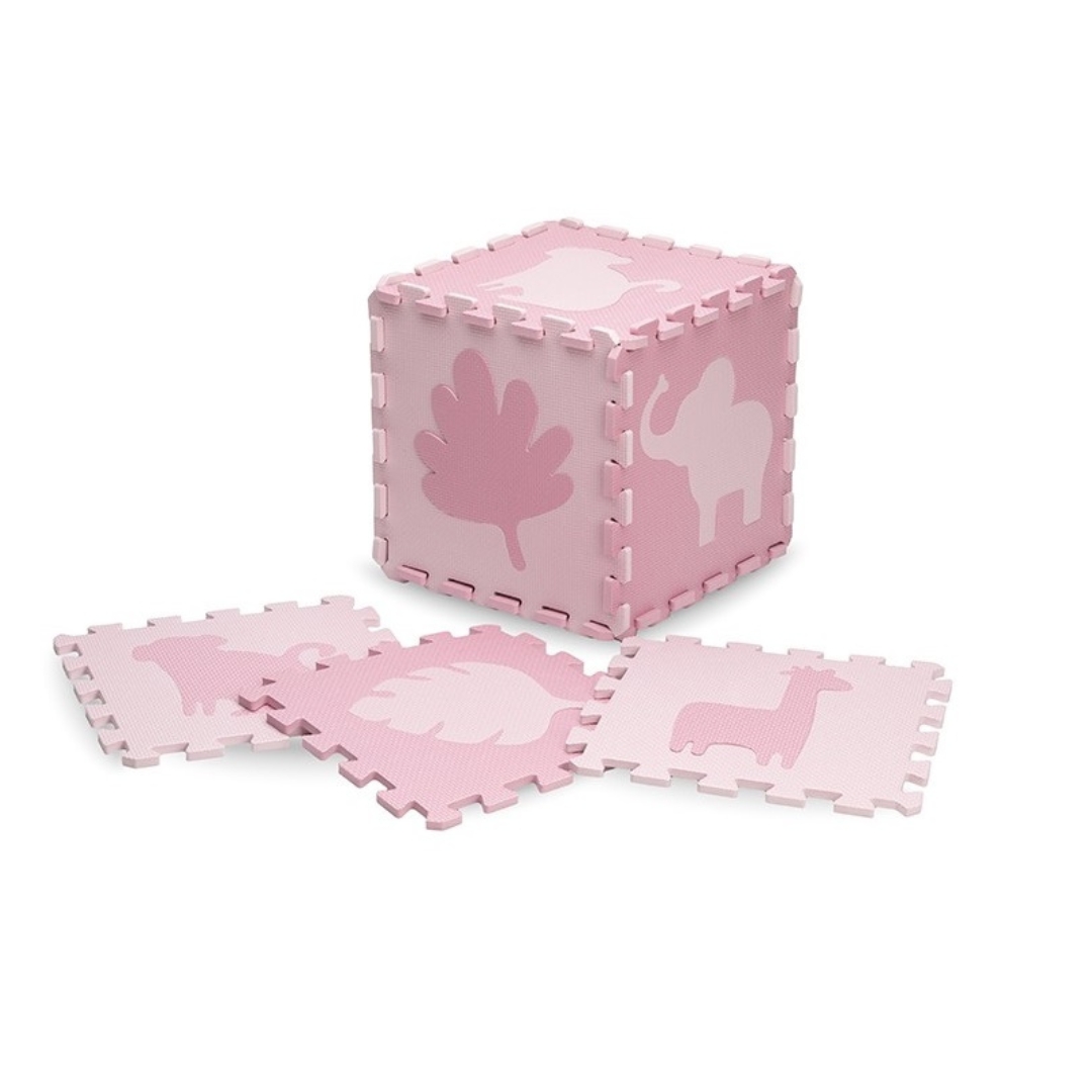 Covoras de joaca Puzzle 3D Zawi, 150 x 150 cm, Pink, Momi