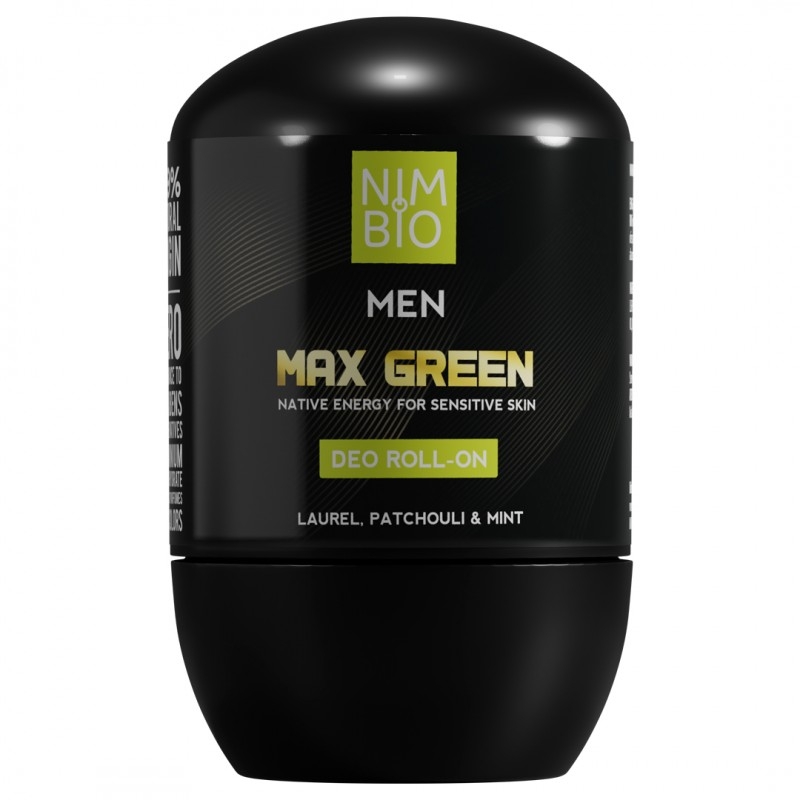 Deodorant natural roll - on pentru barbati Max Green, 50 ml, Nimbio