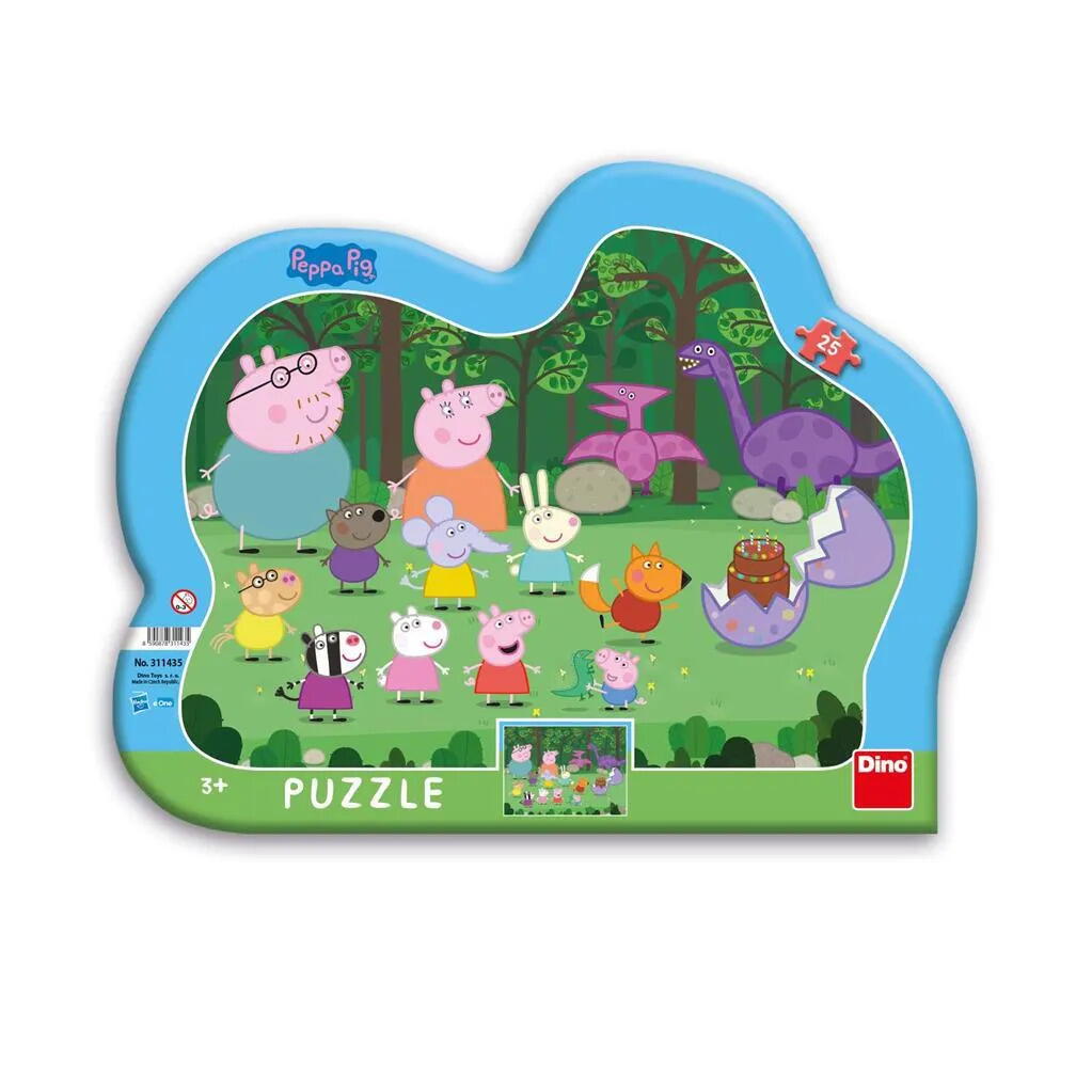 Puzzle cu rama Peppa Pig, 25 piese, Dino Toys