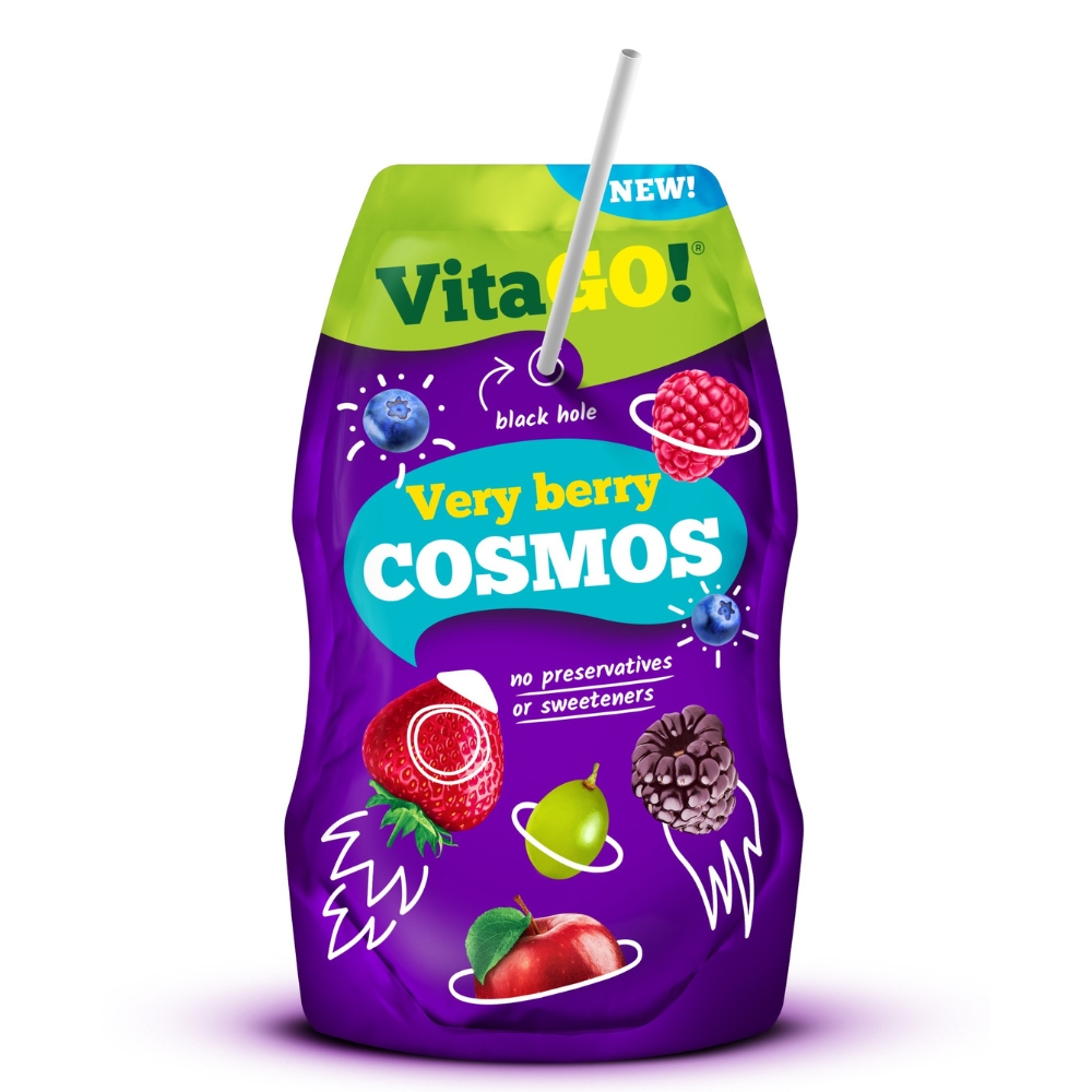 Suc mix de fructe de padure, 200 ml, Vitago