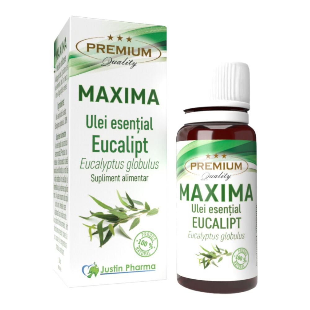 Ulei esential de eucalipt, 10 ml, Justin Pharma