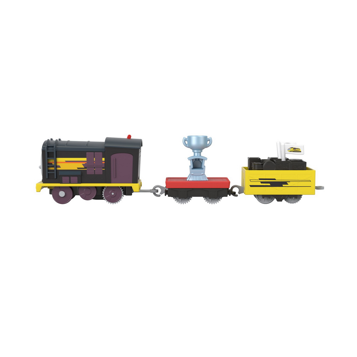 Locomotiva motorizata Diesel cu 2 vagoane, Thomas & Friends