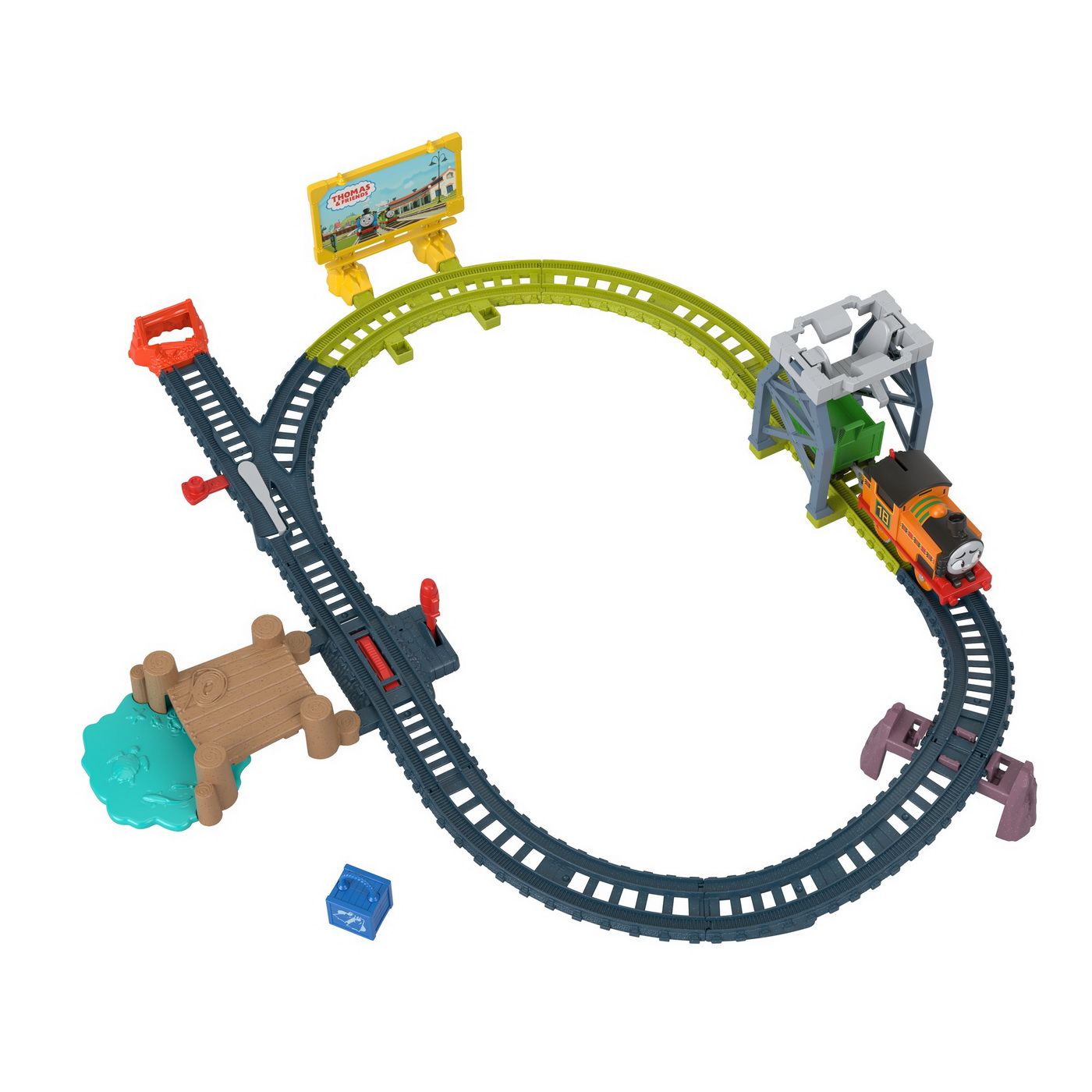 Set de joaca cu locomotiva motorizata Nia si accesorii, +3 ani, Thomas & Friends