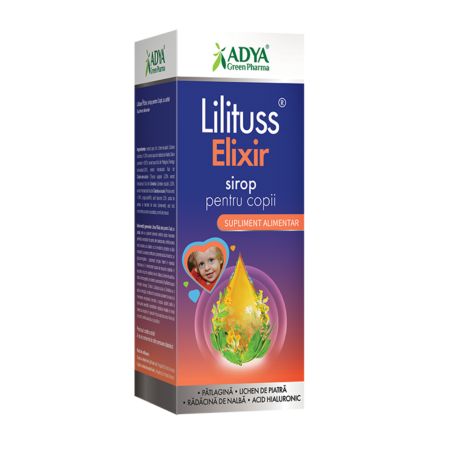 Sirop pentru copii Lilituss Elixir, 180 ml, Adya