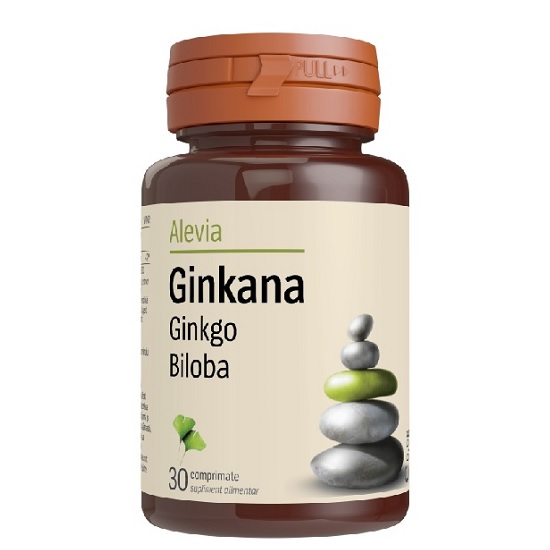 Ginkana Ginkgo Biloba, 30 comprimate, Alevia
