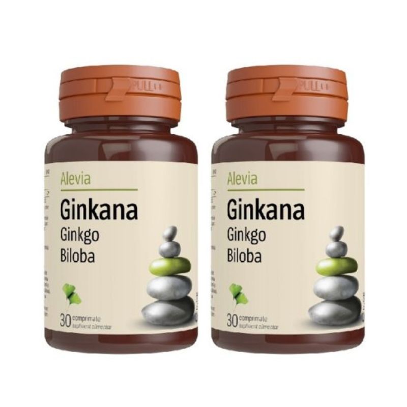Ginkana Ginkgo Biloba 40 mg, 30 + 30 comprimate, Alevia