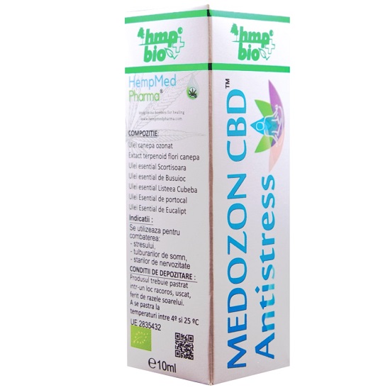 Ulei Ozonat Medozon CBD Antistress, 10 ml, Hempmed Pharma