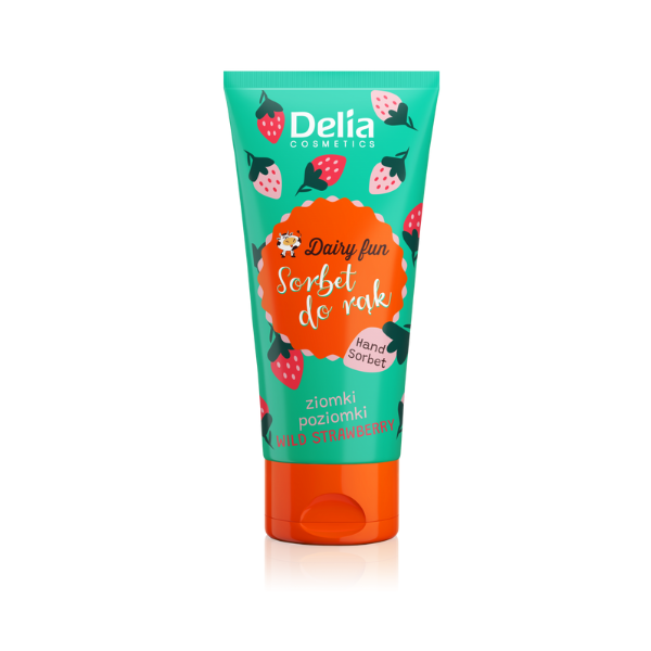Crema de maini cu fragi, 50 ml, Delia Cosmetics