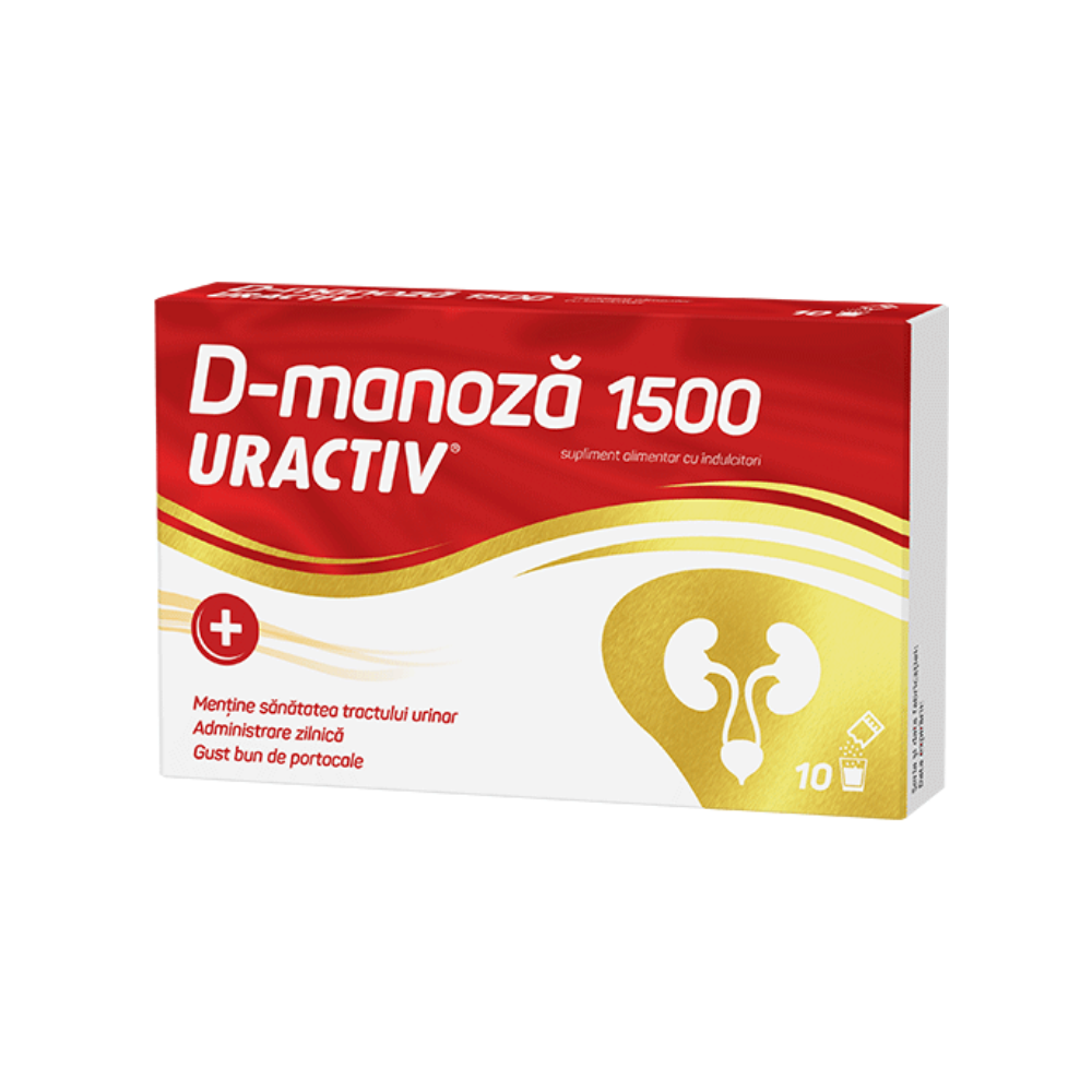 Uractiv D-manoza, 1500 mg, 10 plicuri, Fiterman Pharma