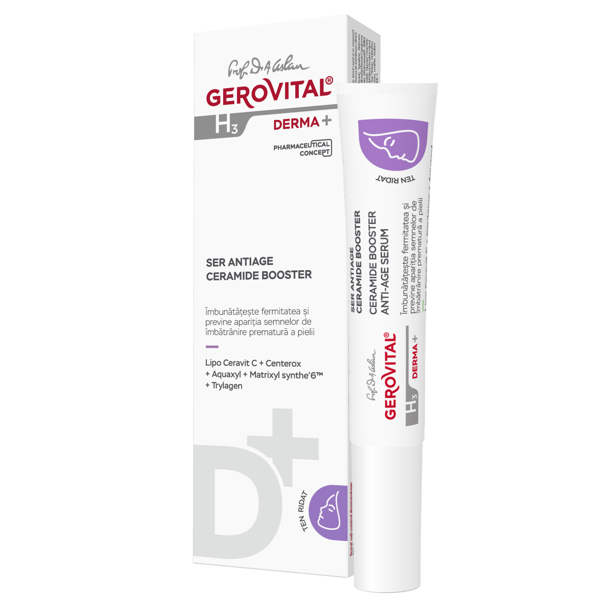 Ser antirid Derma + Ceramide Booster, 15 ml, Gerovital